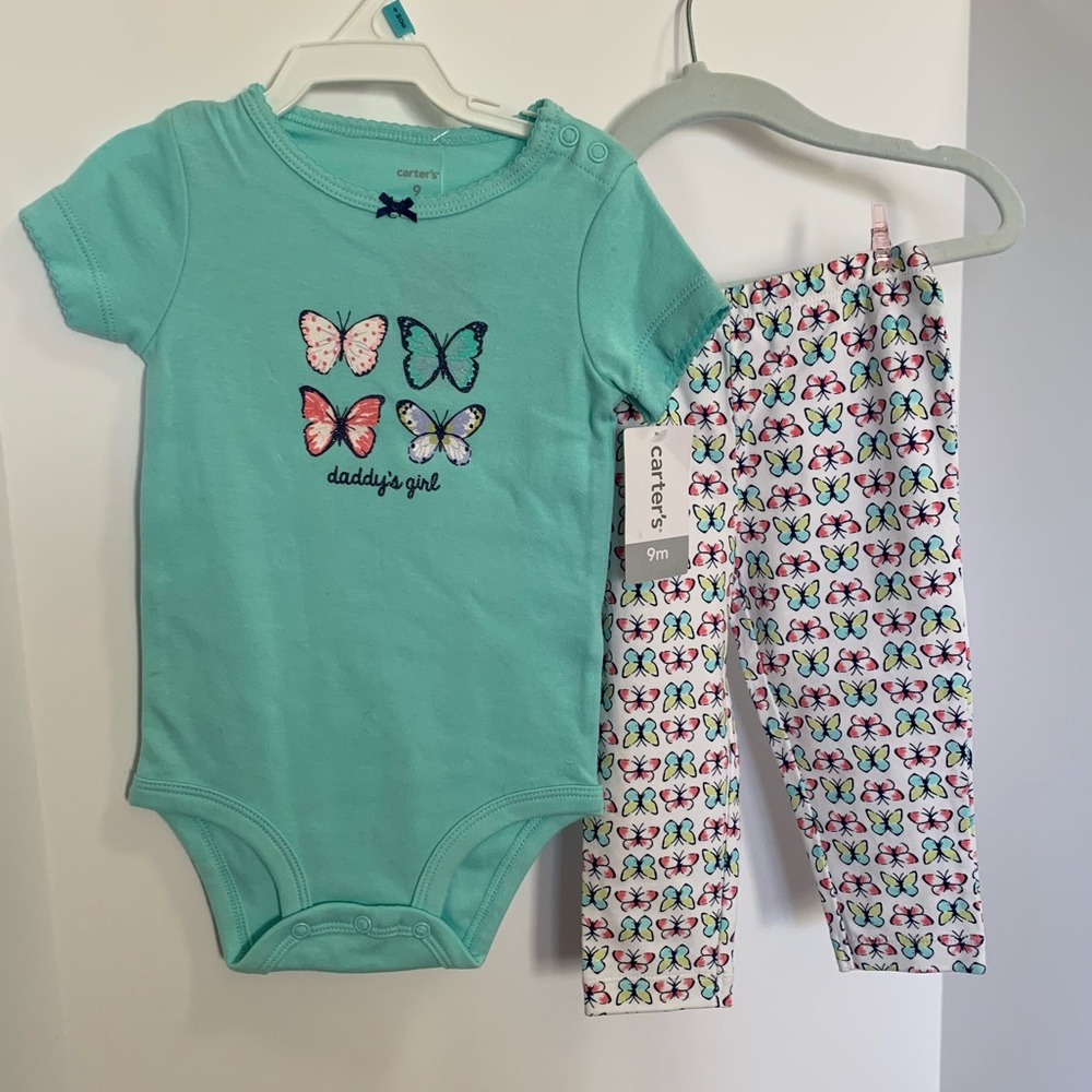 Carter’s - Daddy’s Girl One Piece w/ leggings *NWT*